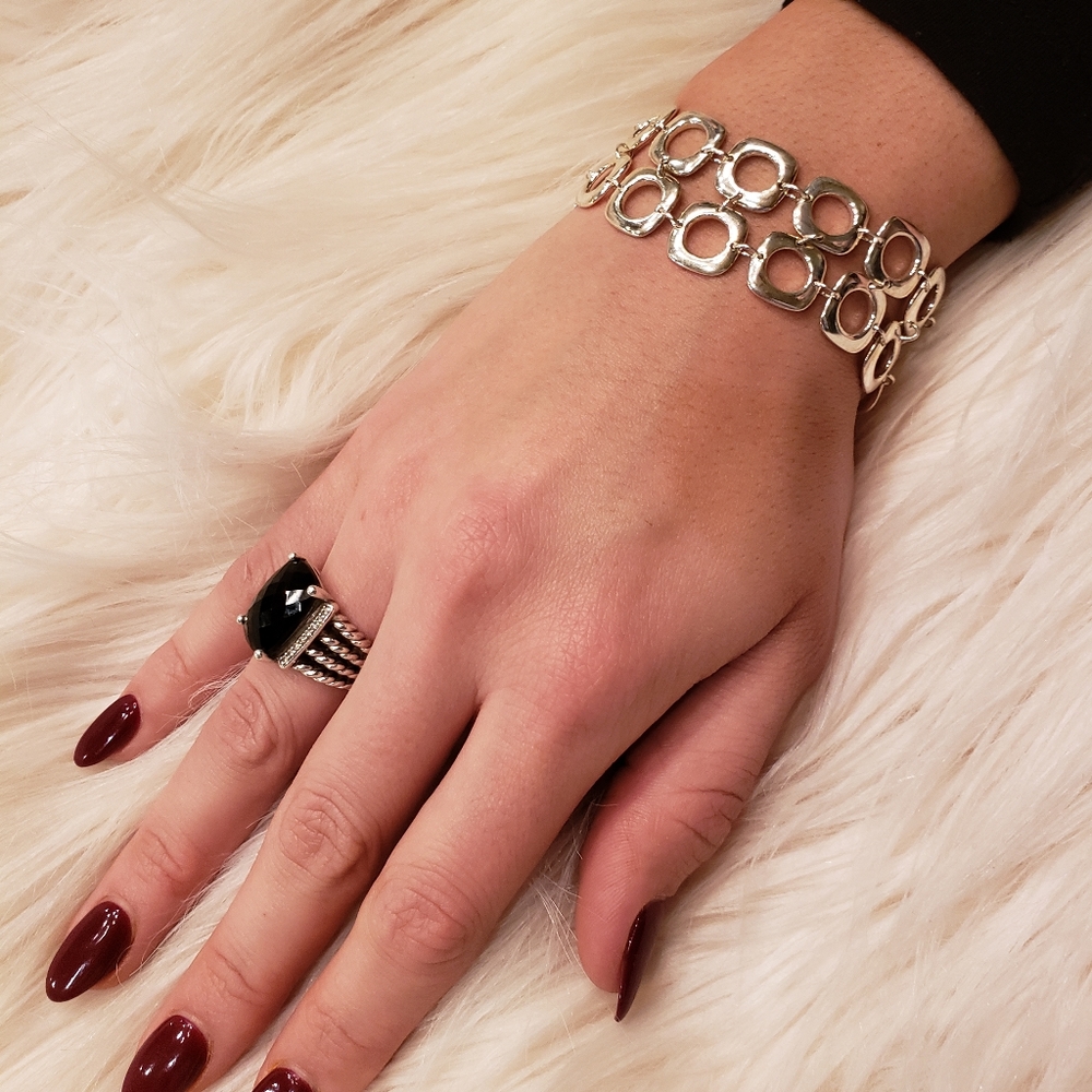 TIFFANY  " CUSHION" Retired  TOGGLE‎ BRACELET